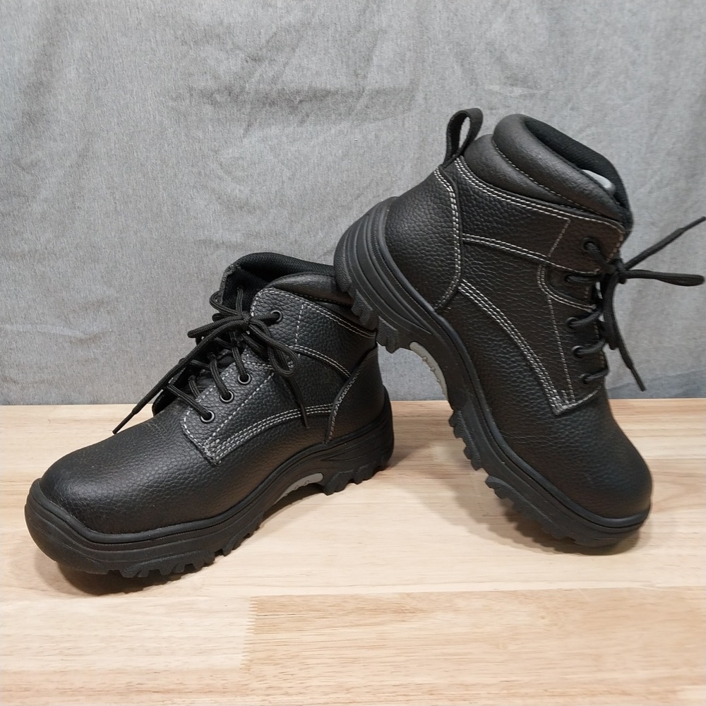 Skechers Work Steel Toe Boots Mens Puncture Resistant EH 8 Wide Black 77143W